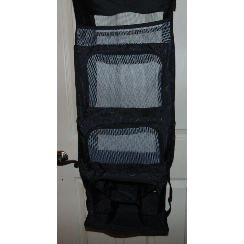 Solgaard Carry-On Closet Travel Organizer Black Hanging Shelves - Picture 3 of 13